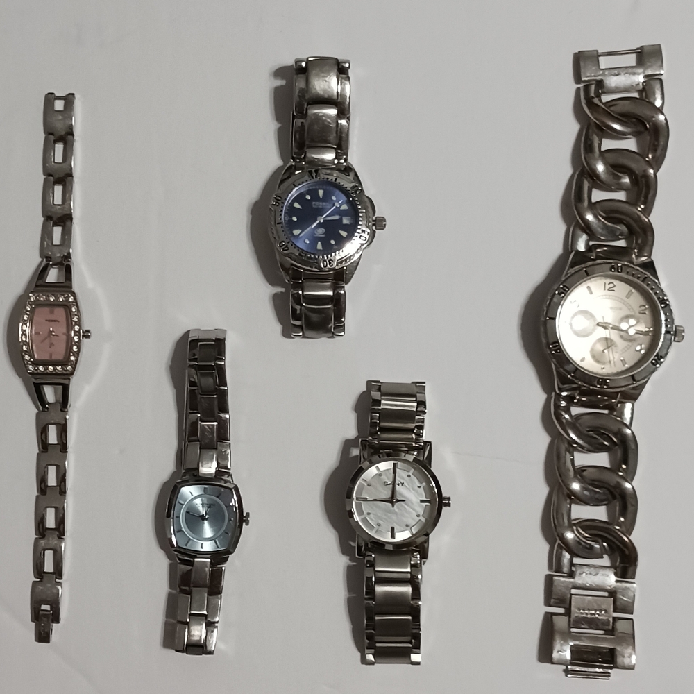 Fossil, Kenneth Cole, DKNY Watches Lot of 5.